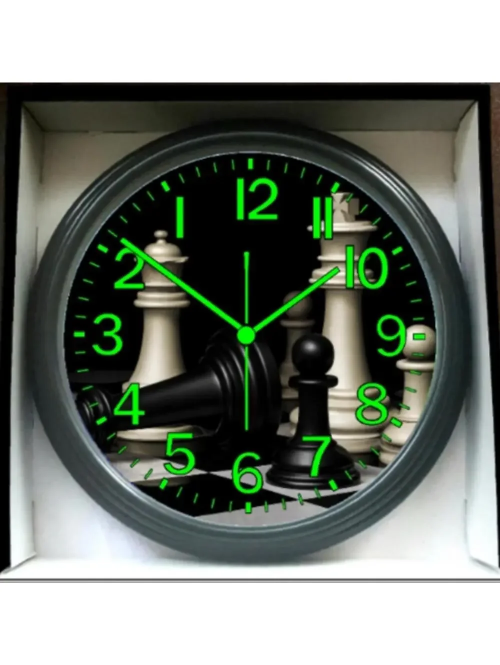Glow-in-Dark Reverse Clock Chess Board - Ancient Wisdom Meets Modern Gaming